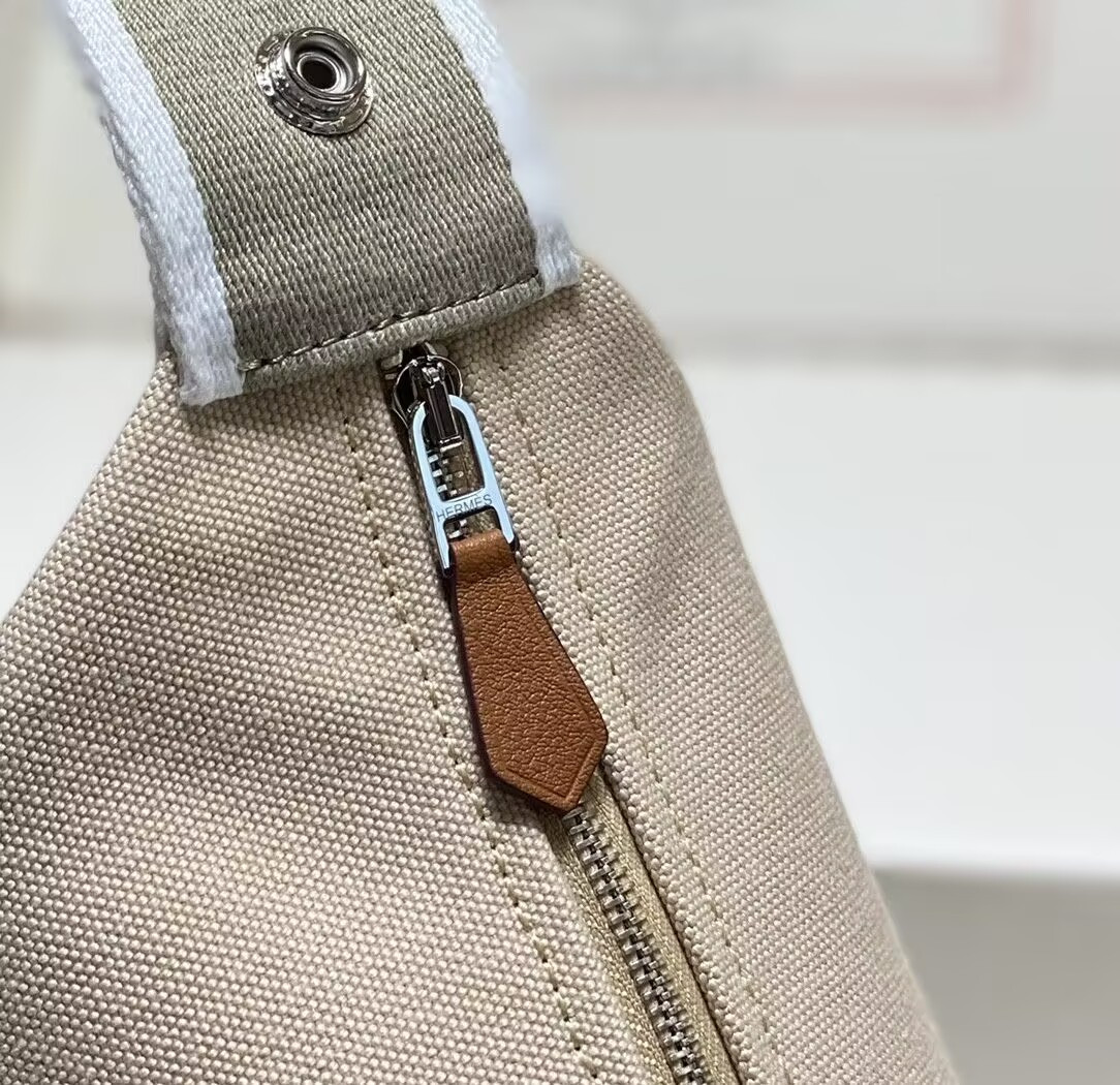 Hermes Canvas Bride-A-Brac Case Toiletry Pouch