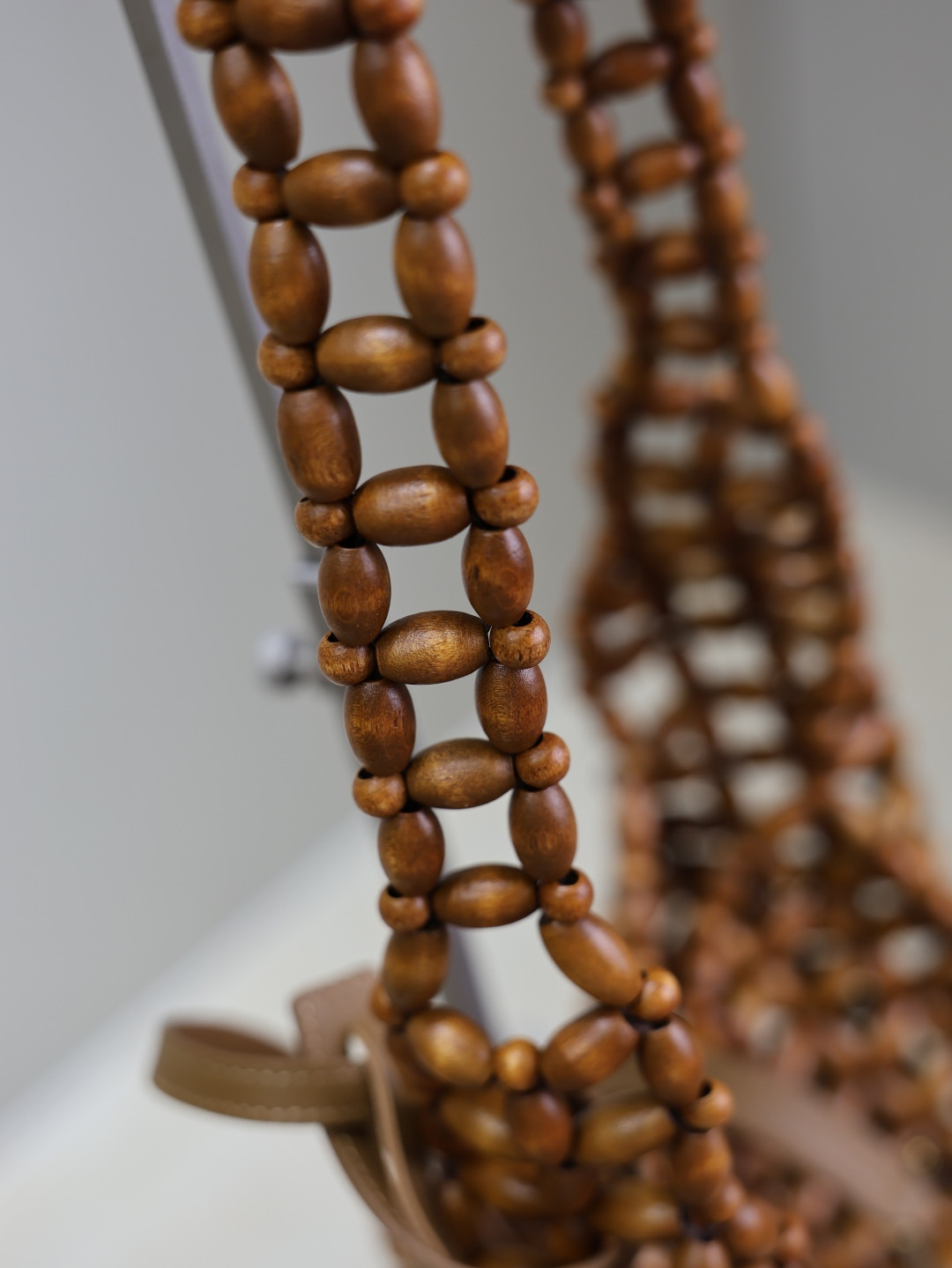 YSL LE 5 à 7 wood beads 23x22x8.5cm