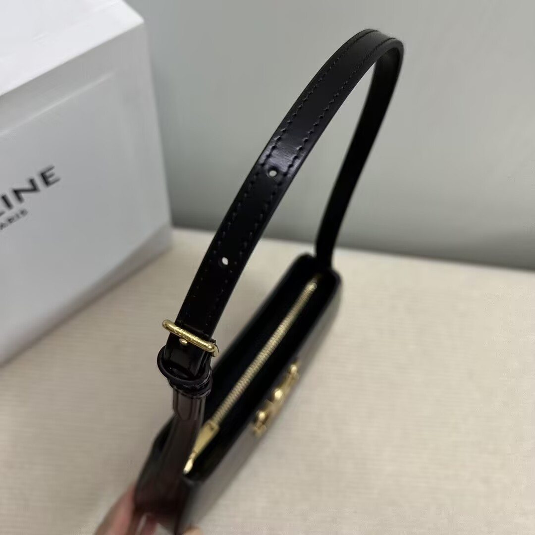 Celine MEDIUM TILLY BAG in shiny calfskin 22x13.5x4cm