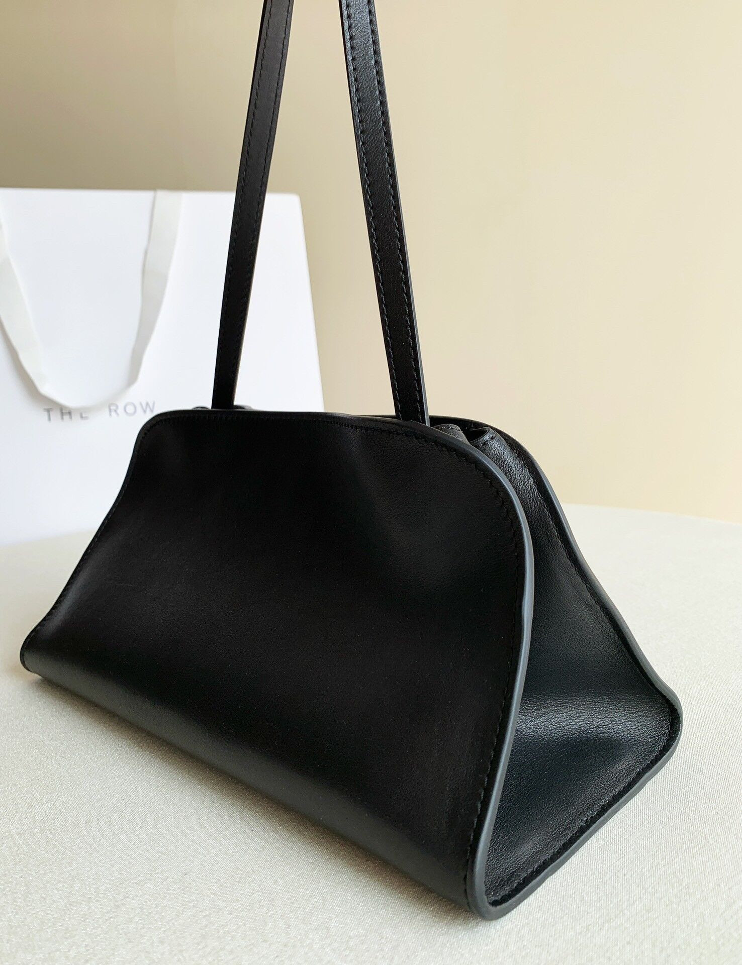 The Row Peggy Clutch in Leather 28x13x14cm