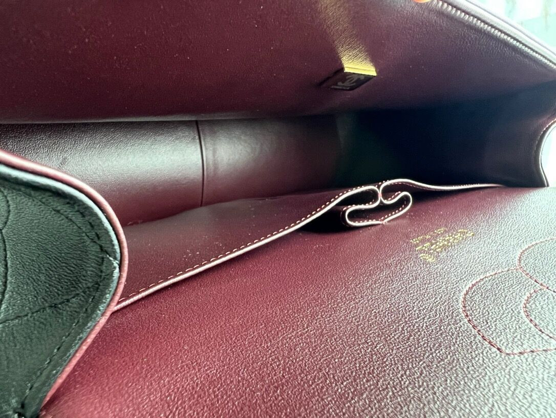 Chanel Classic Flap Jumbo 30cm CF shiny black 7.6 × 11.7 × 3.9 in