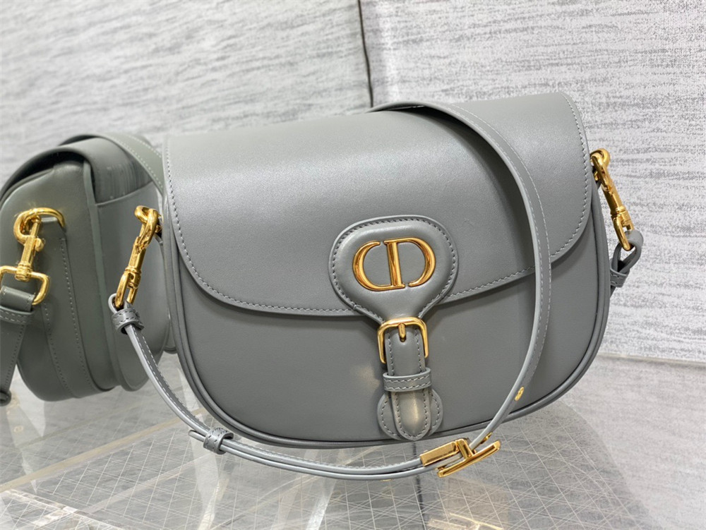 MEDIUM DIOR BOBBY BAG Grey Box Calfskin