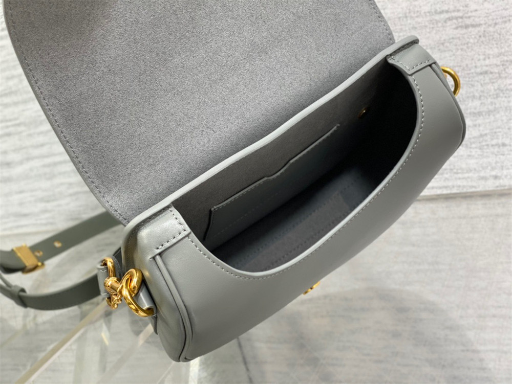MEDIUM DIOR BOBBY BAG Grey Box Calfskin