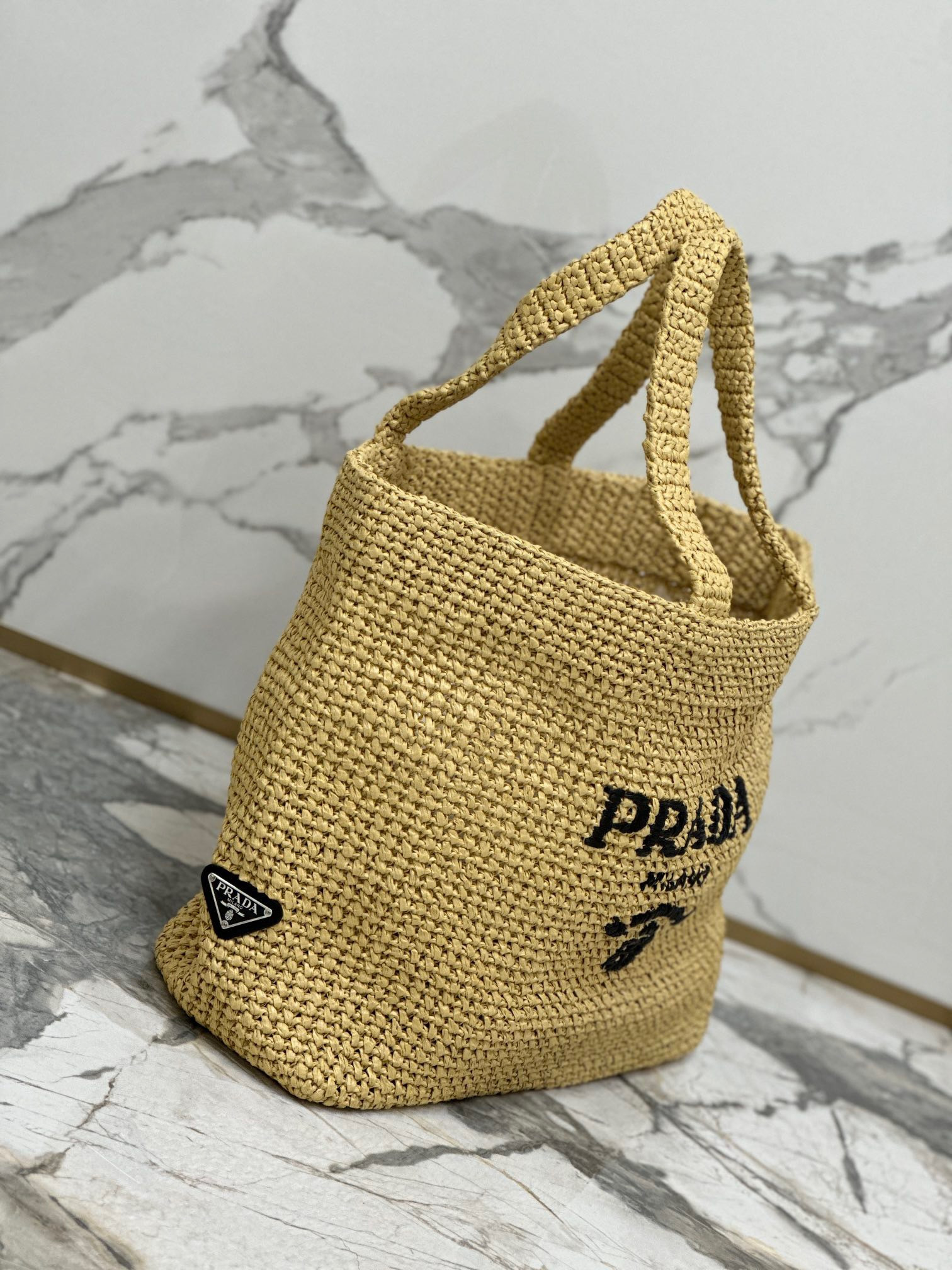 Prada Crochet tote bag Color Natural
