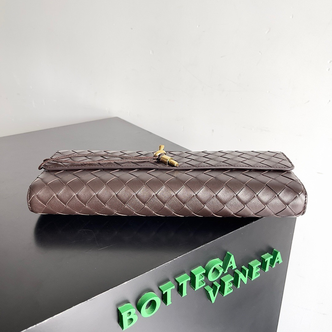BOTTEGA VENETA Long Clutch Andiamo With Handle Fondant 31x13x3cm