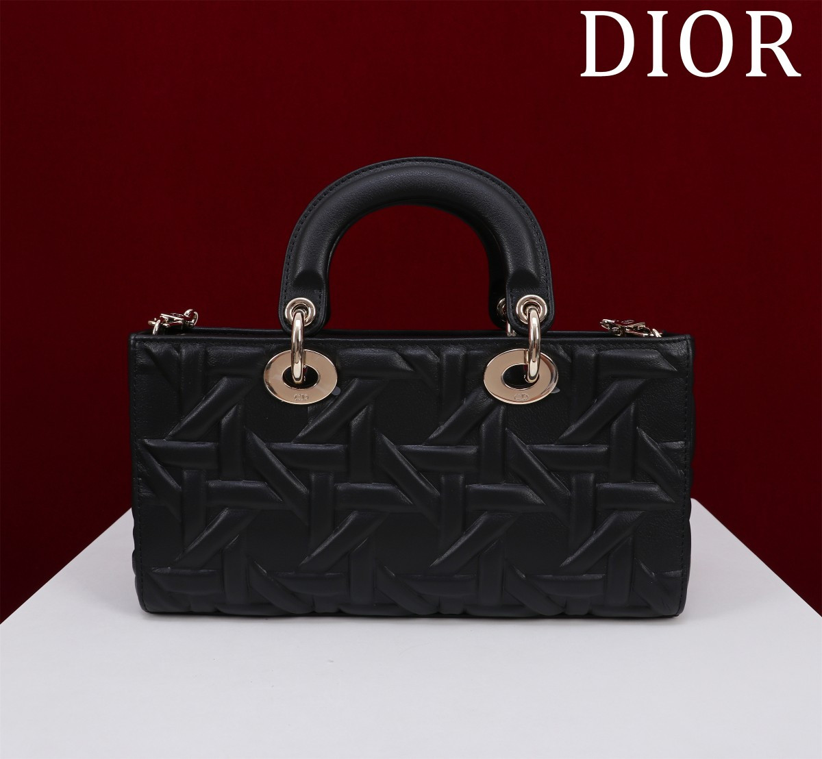 Dior Medium Lady D-Joy Bag Latte Graphic Cannage 26 x 13.5 x 5 cm