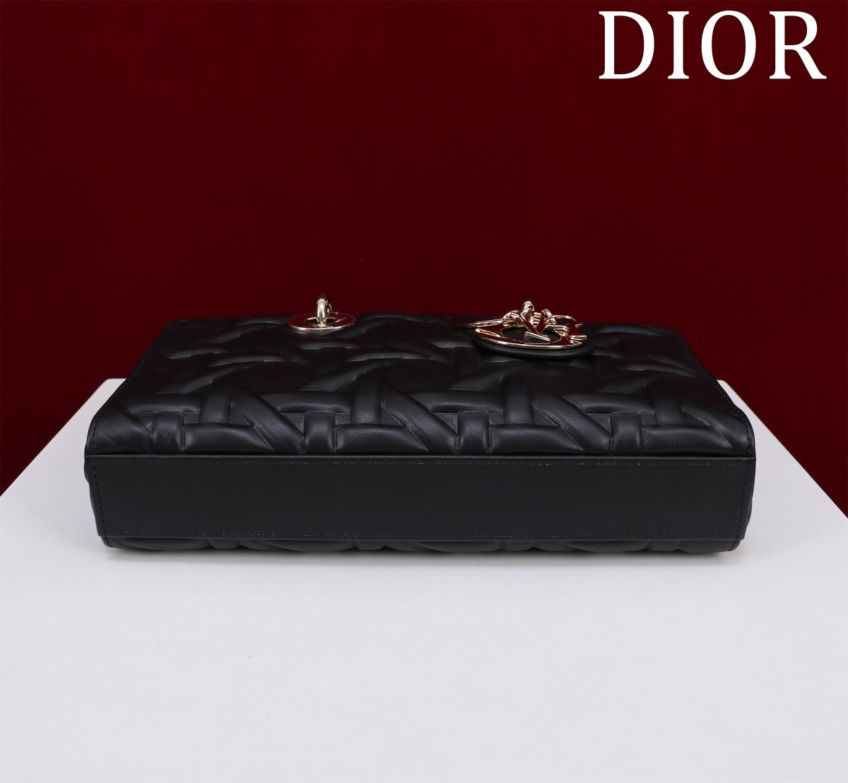 Dior Medium Lady D-Joy Bag Latte Graphic Cannage 26 x 13.5 x 5 cm