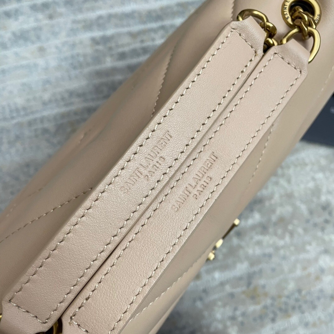 YSL LOULOU SMALL IN QUILTED LEATHER 23x17x9cm