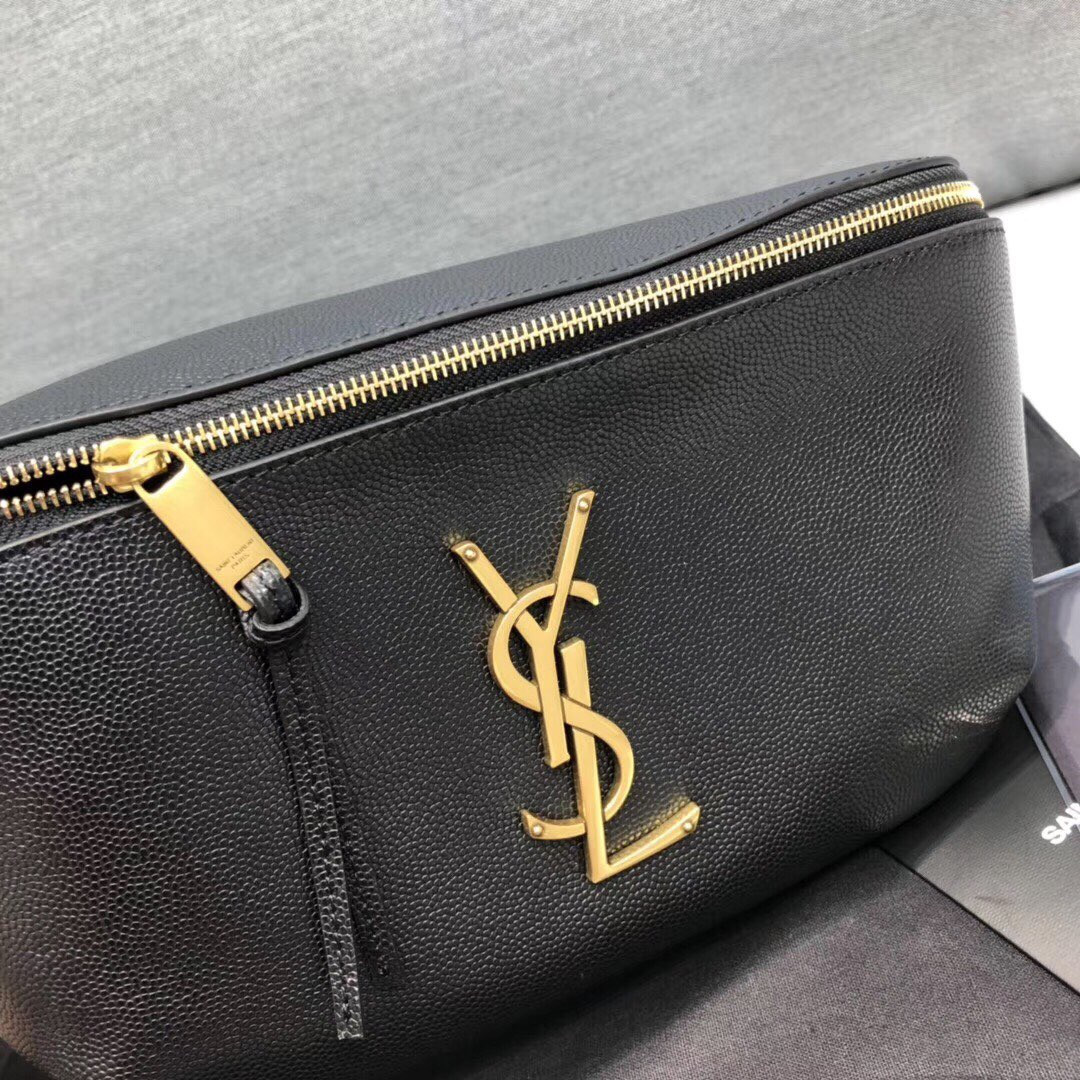 YSL CASSANDRE CLASSIC belt bag in grain de poudre embossed leather 25 x 14 x 3.5 cm