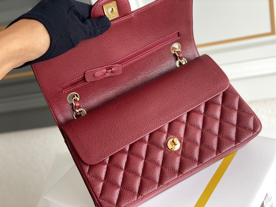 CHANEL CLASSIC HANDBAG 15.5 × 25.5 × 6.5 cm