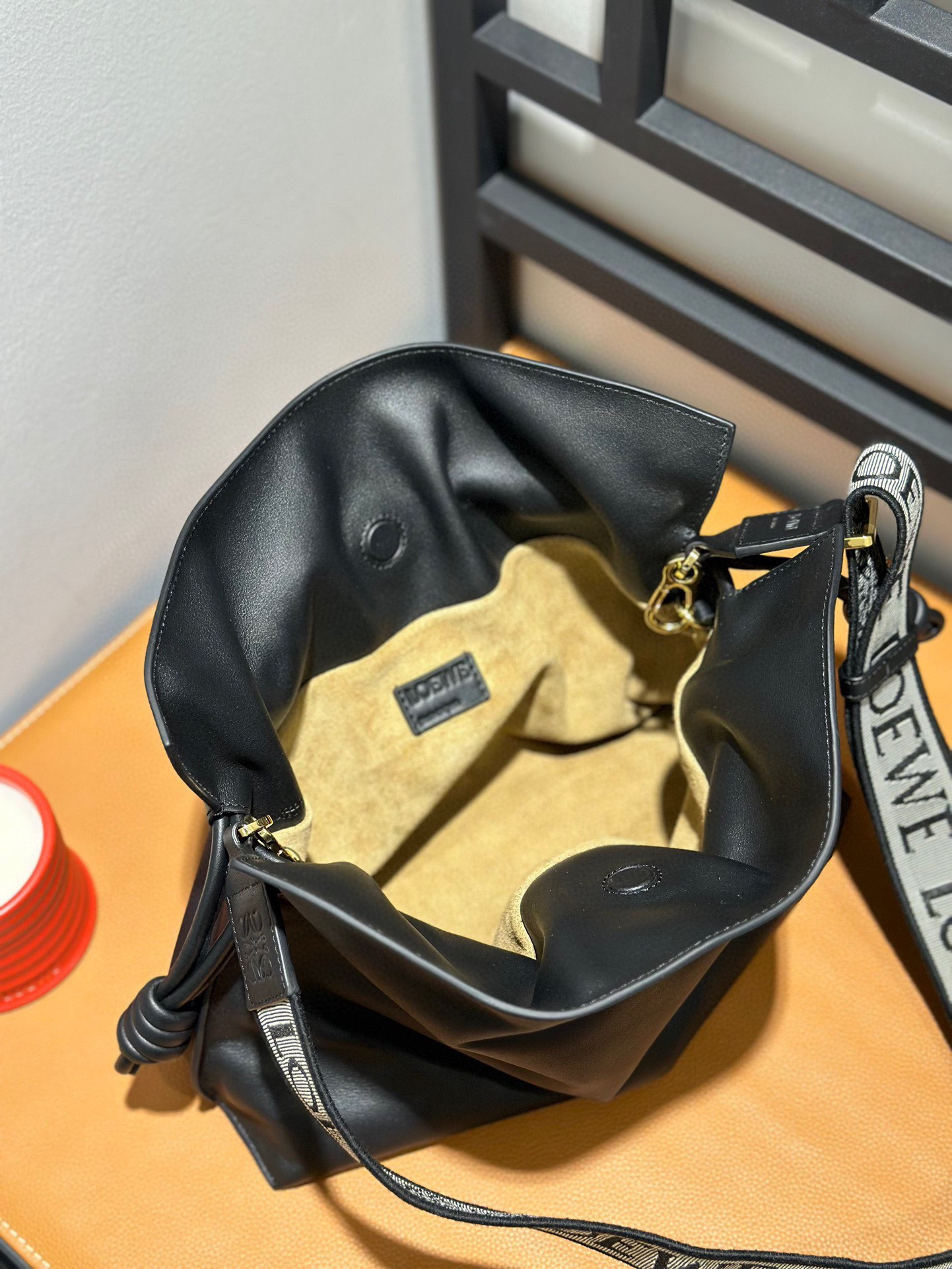 LOEWE Medium Flamenco clutch in nappa calfskin 30x24.5x10.5cm