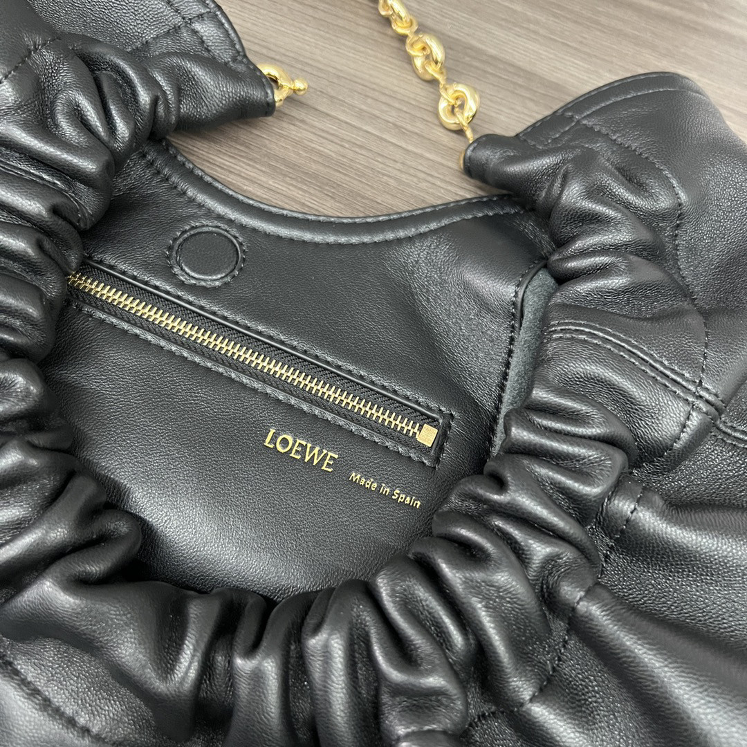 LOEWE Medium Squeeze bag in mellow nappa lambskin 34x33x13.5cm