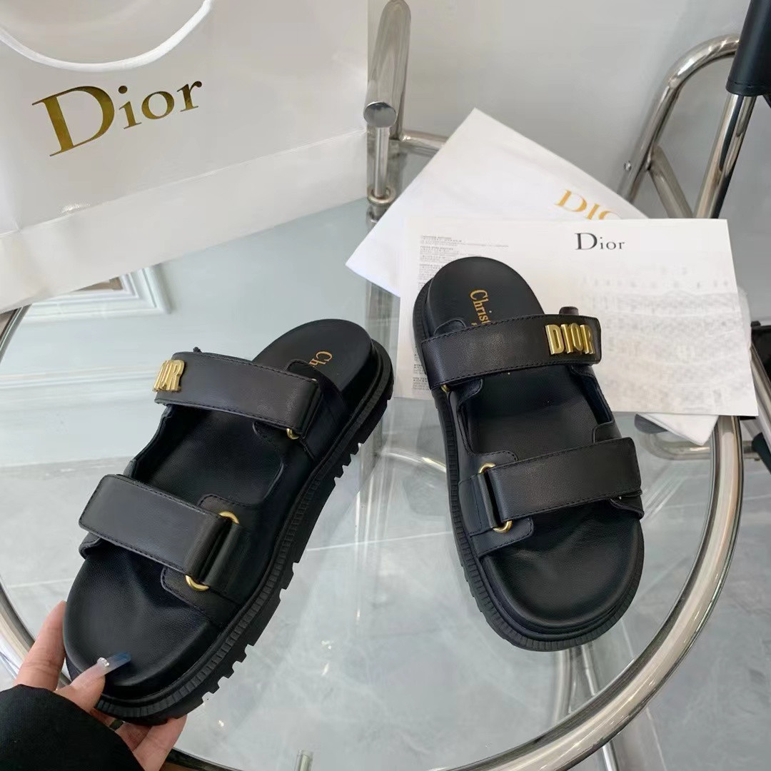 DIOR DIORACT SANDAL Black