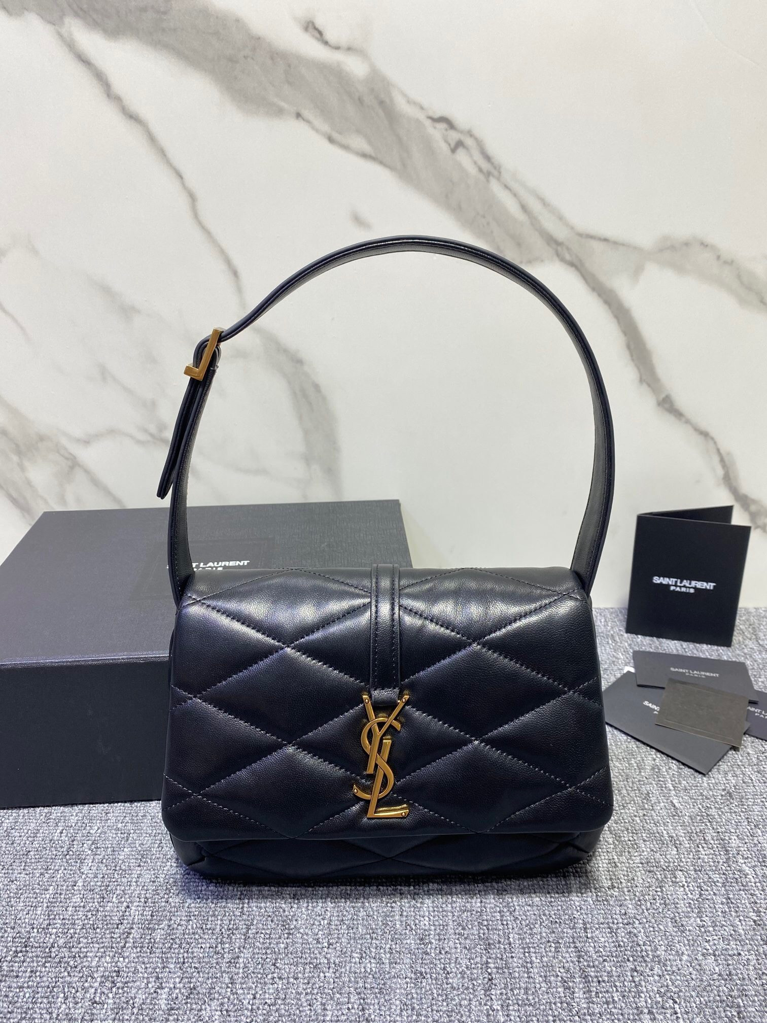 SAINT LAURENT LE 57 HOBO BAG IN QUILTED LAMBSKIN
