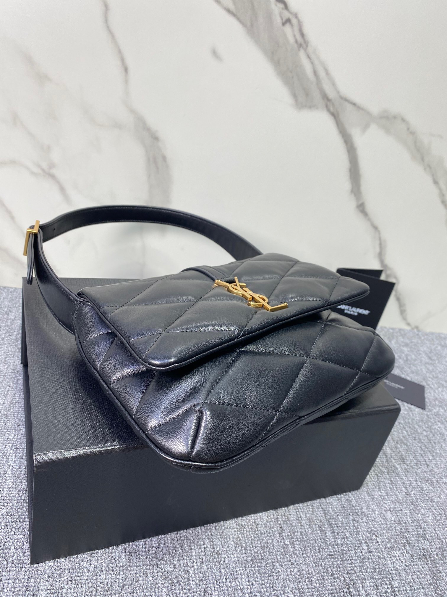 SAINT LAURENT LE 57 HOBO BAG IN QUILTED LAMBSKIN