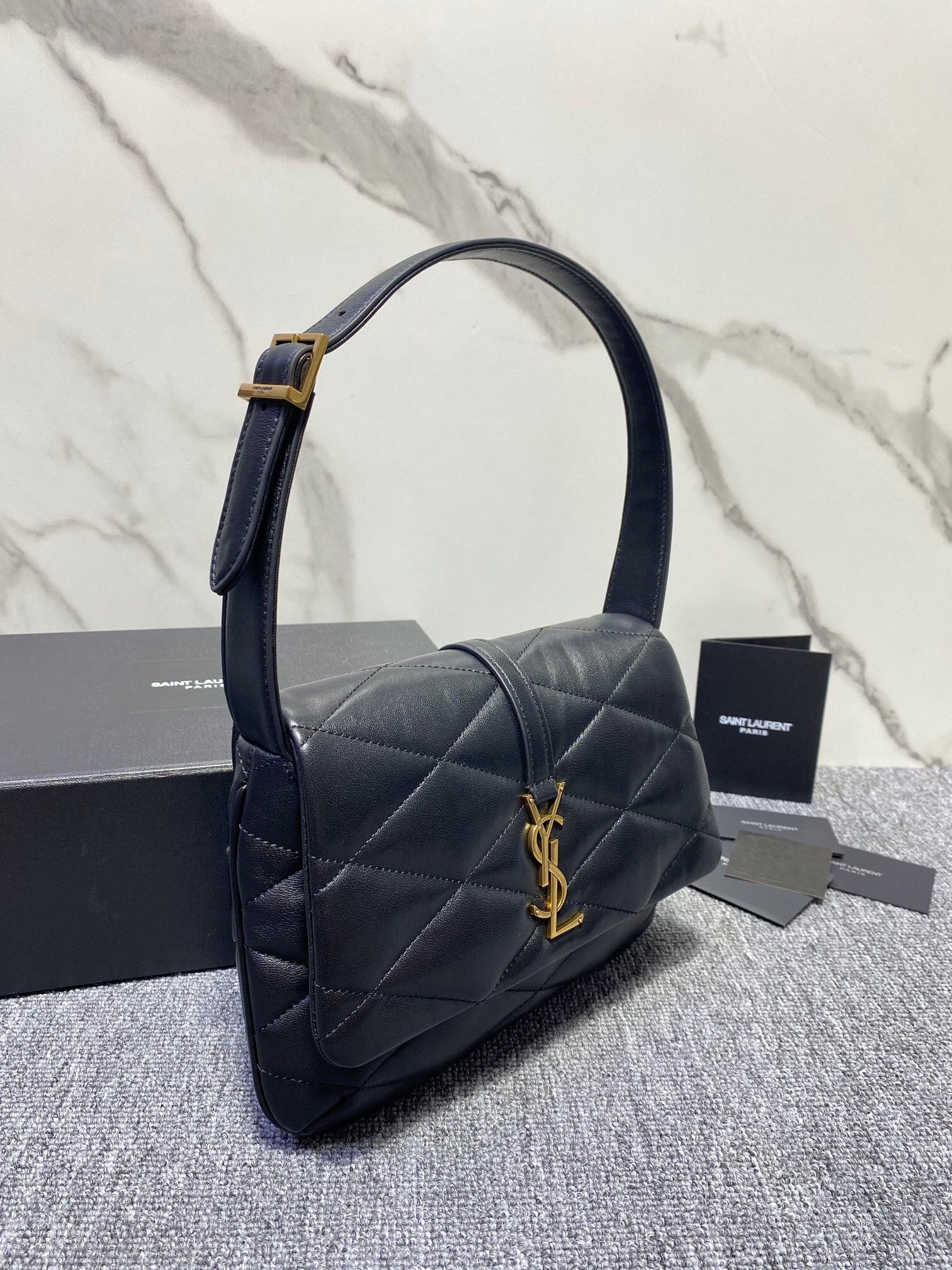 SAINT LAURENT LE 57 HOBO BAG IN QUILTED LAMBSKIN