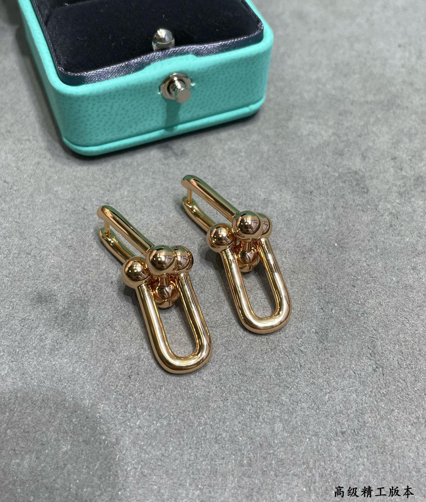 Tiffany & Co. Polished Stirrup Double Hoop Earrings