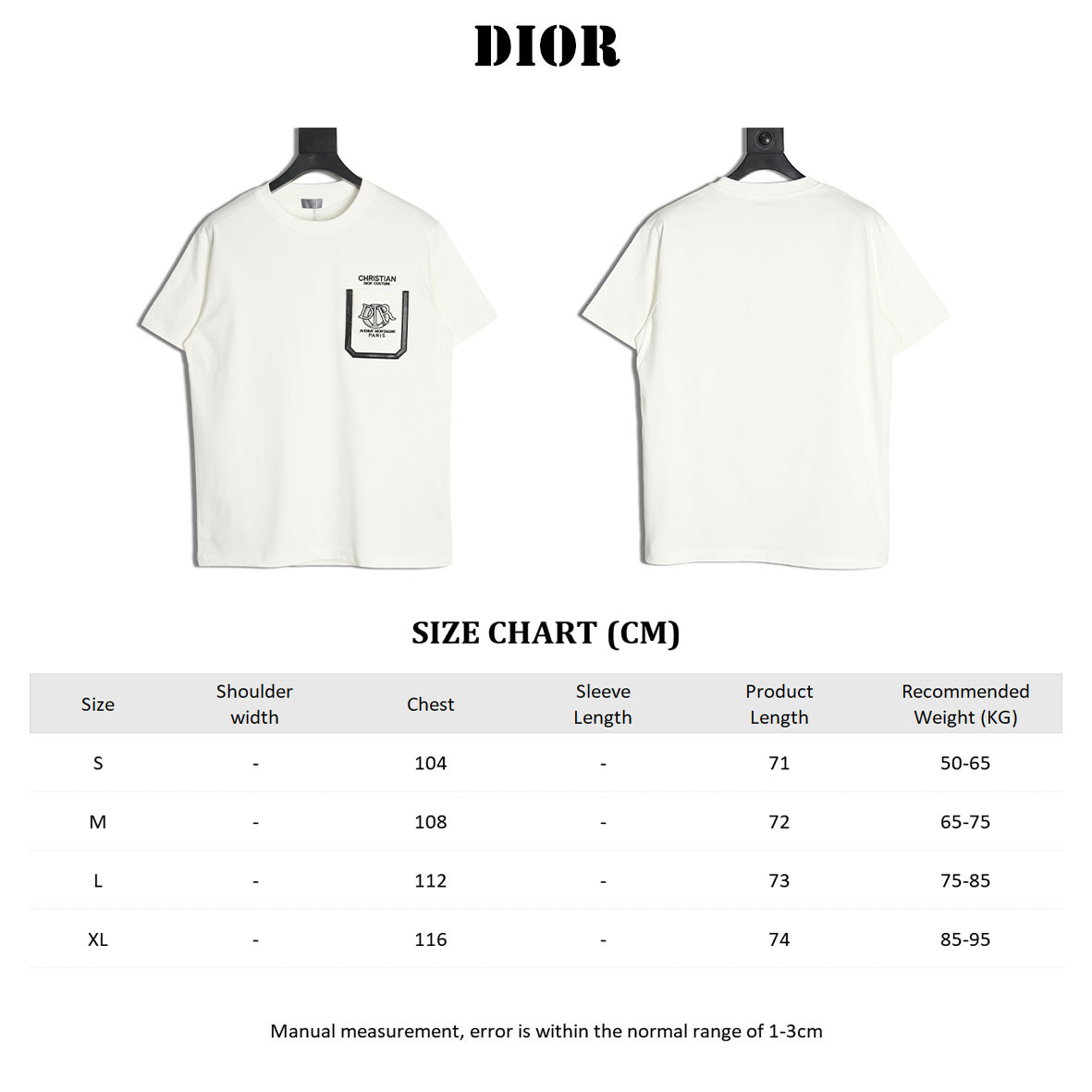 DIOR 25S Short-sleeved T-shirt