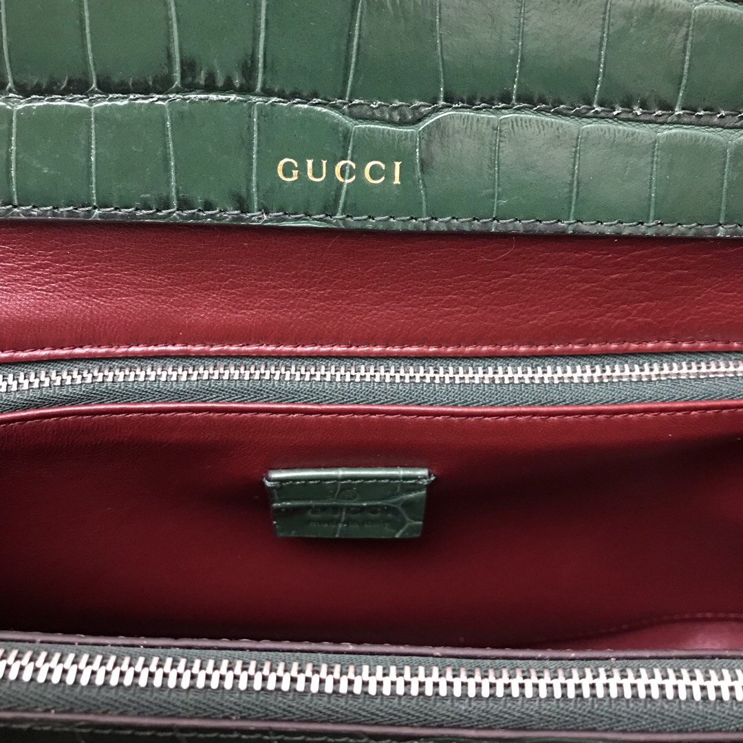 Gucci Zumi leather Medium Top Handle Bag