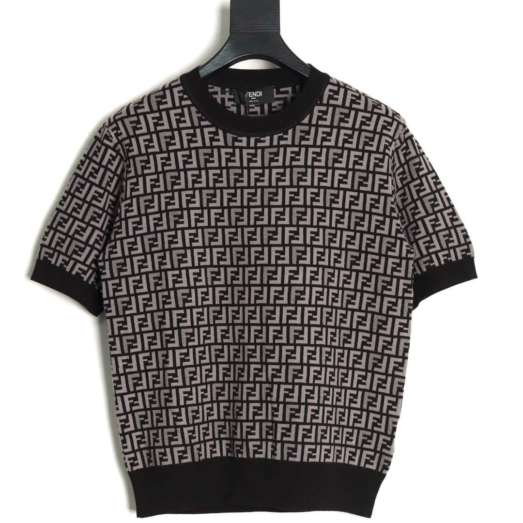 FENDI FD knitting Short-sleeved