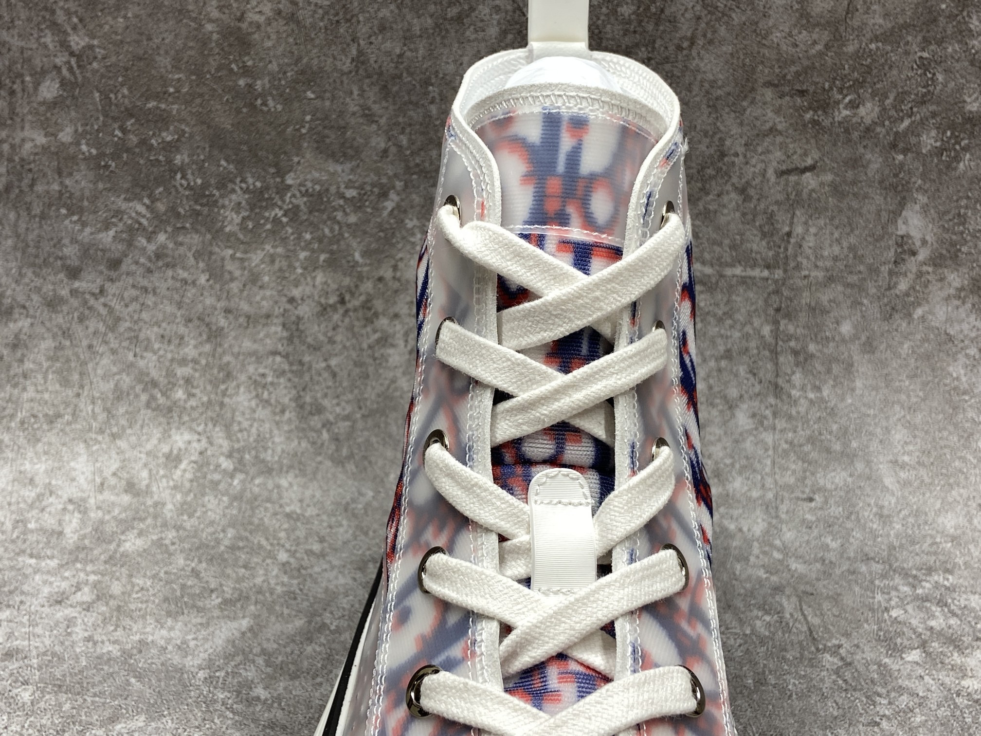 Dior B23 High Top Red Blue Oblique