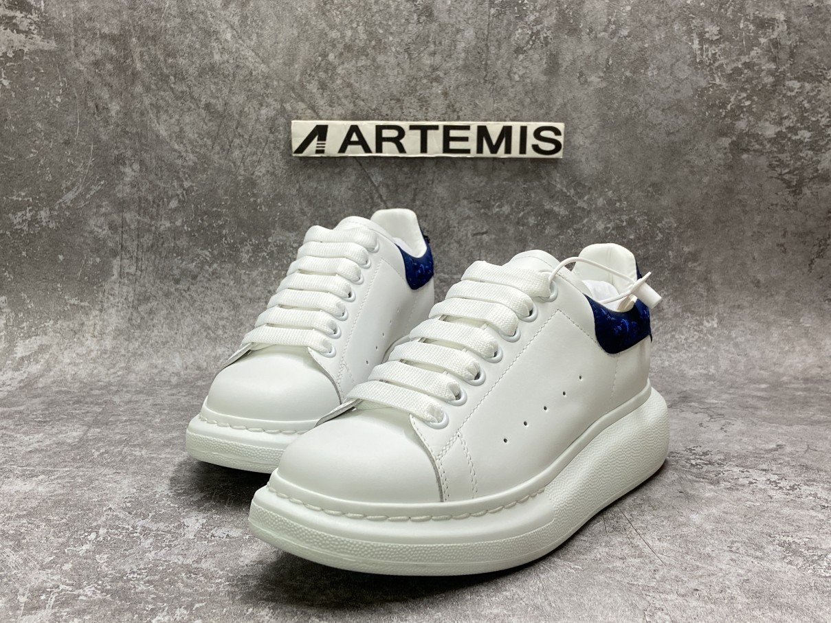 Alexander McQueen Oversized Embroidery Blue