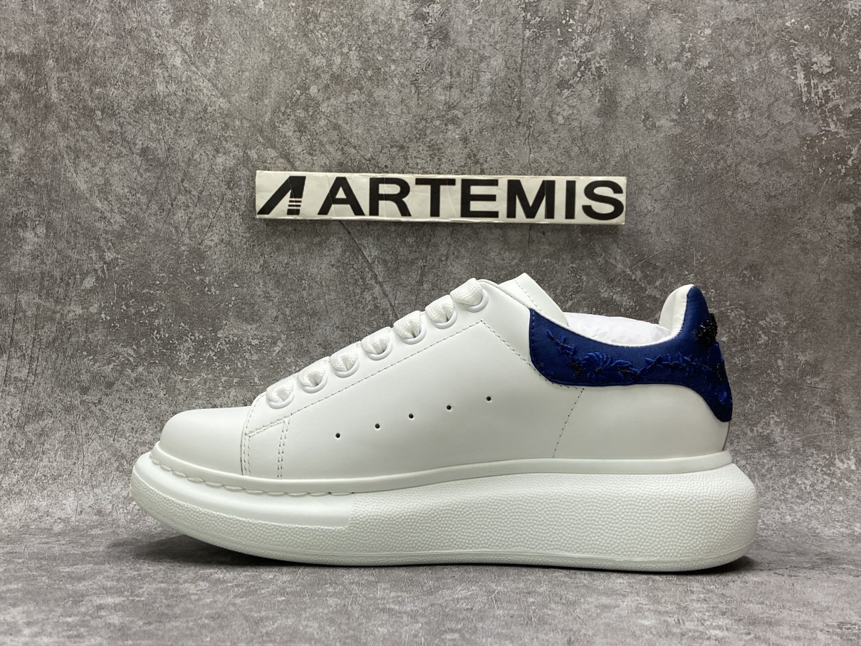 Alexander McQueen Oversized Embroidery Blue