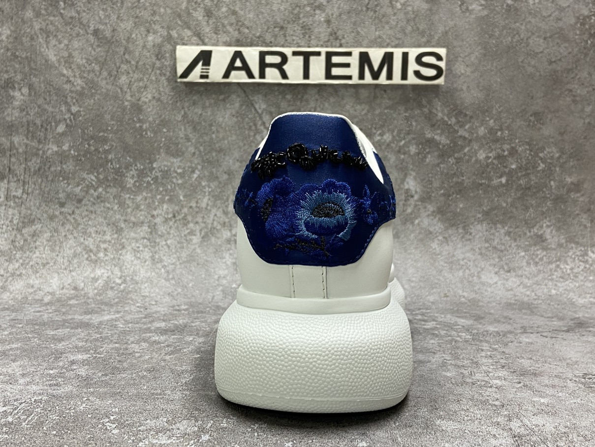 Alexander McQueen Oversized Embroidery Blue