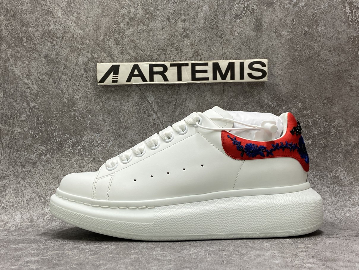 Alexander McQueen Oversized Embroidery Red