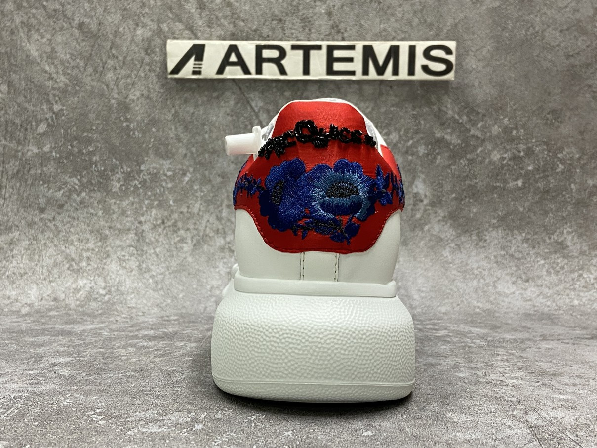 Alexander McQueen Oversized Embroidery Red