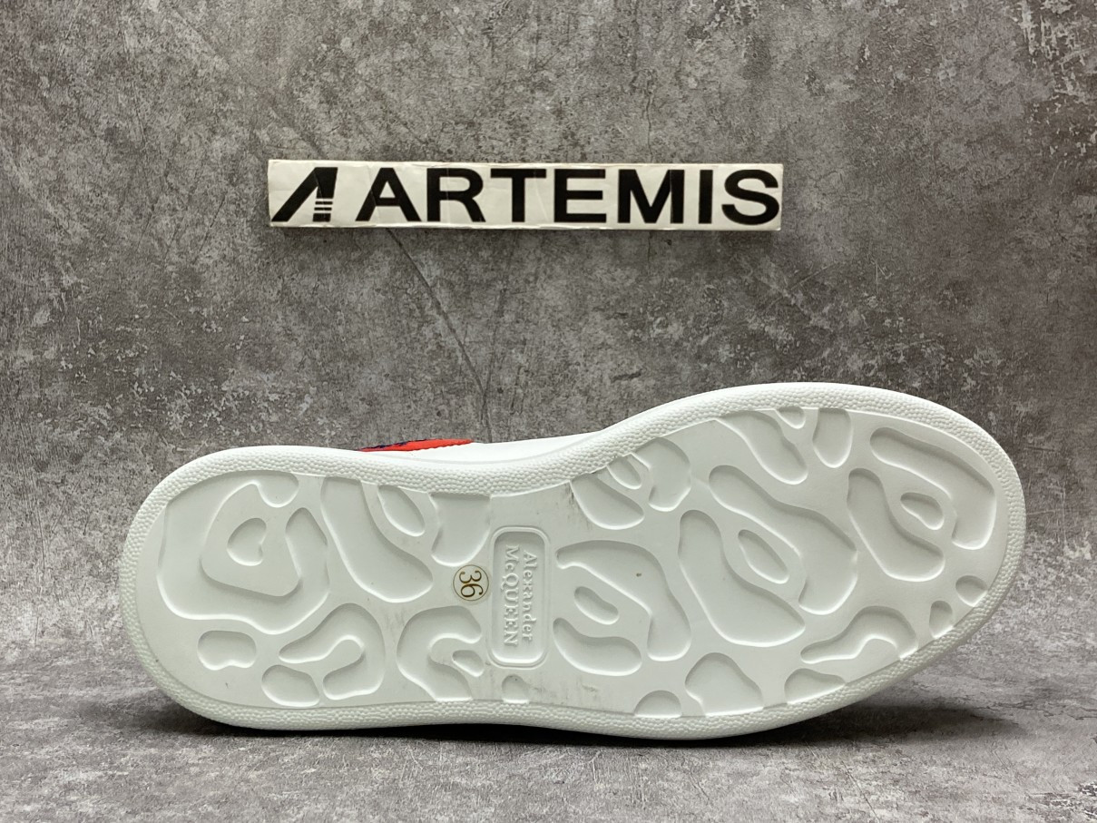 Alexander McQueen Oversized Embroidery Red