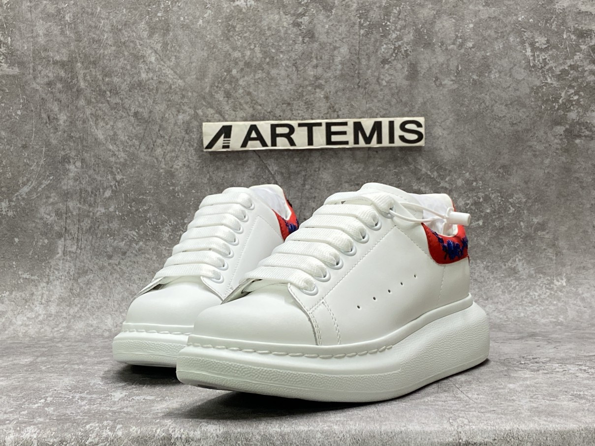 Alexander McQueen Oversized Embroidery Red