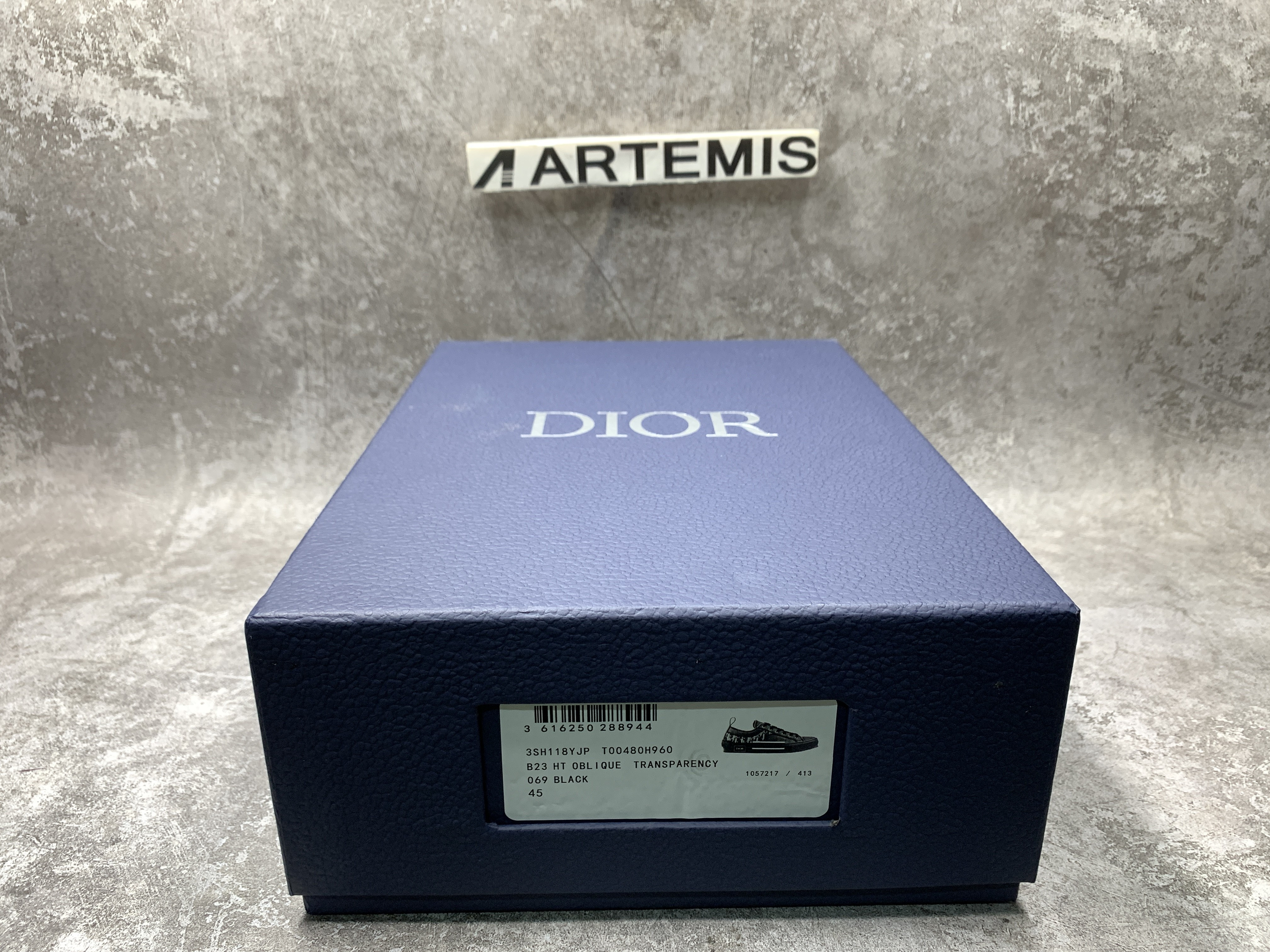 Dior B23 Low Top Canvas Oblique Black