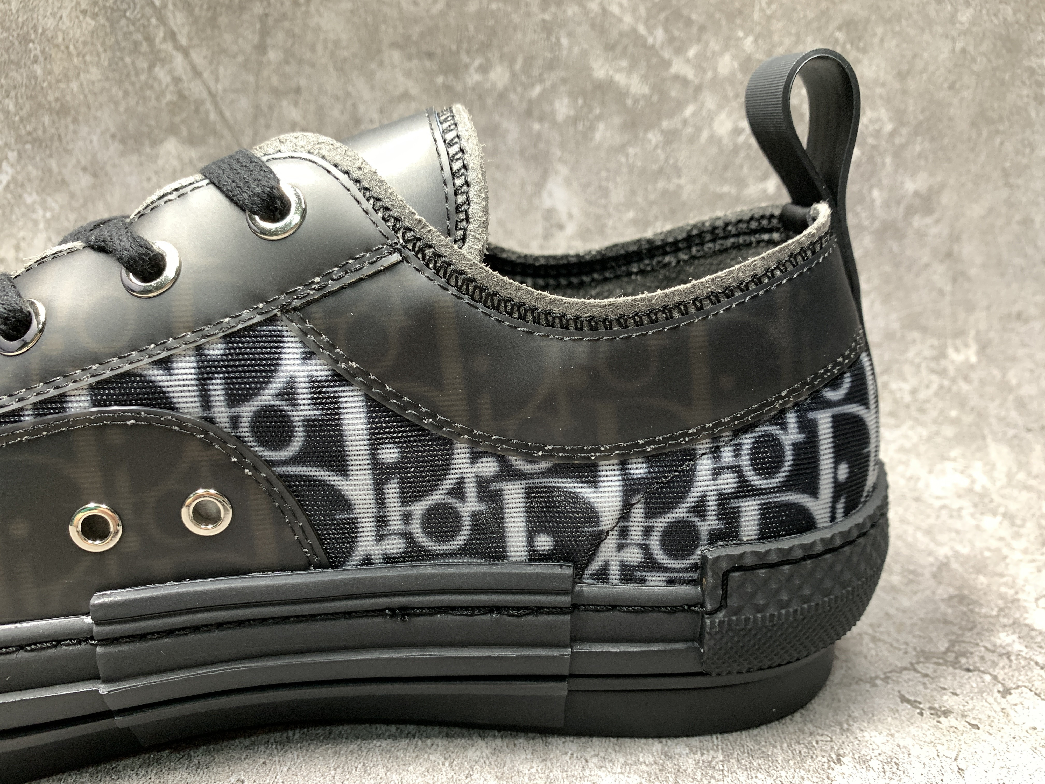 Dior B23 Low Top Canvas Oblique Black