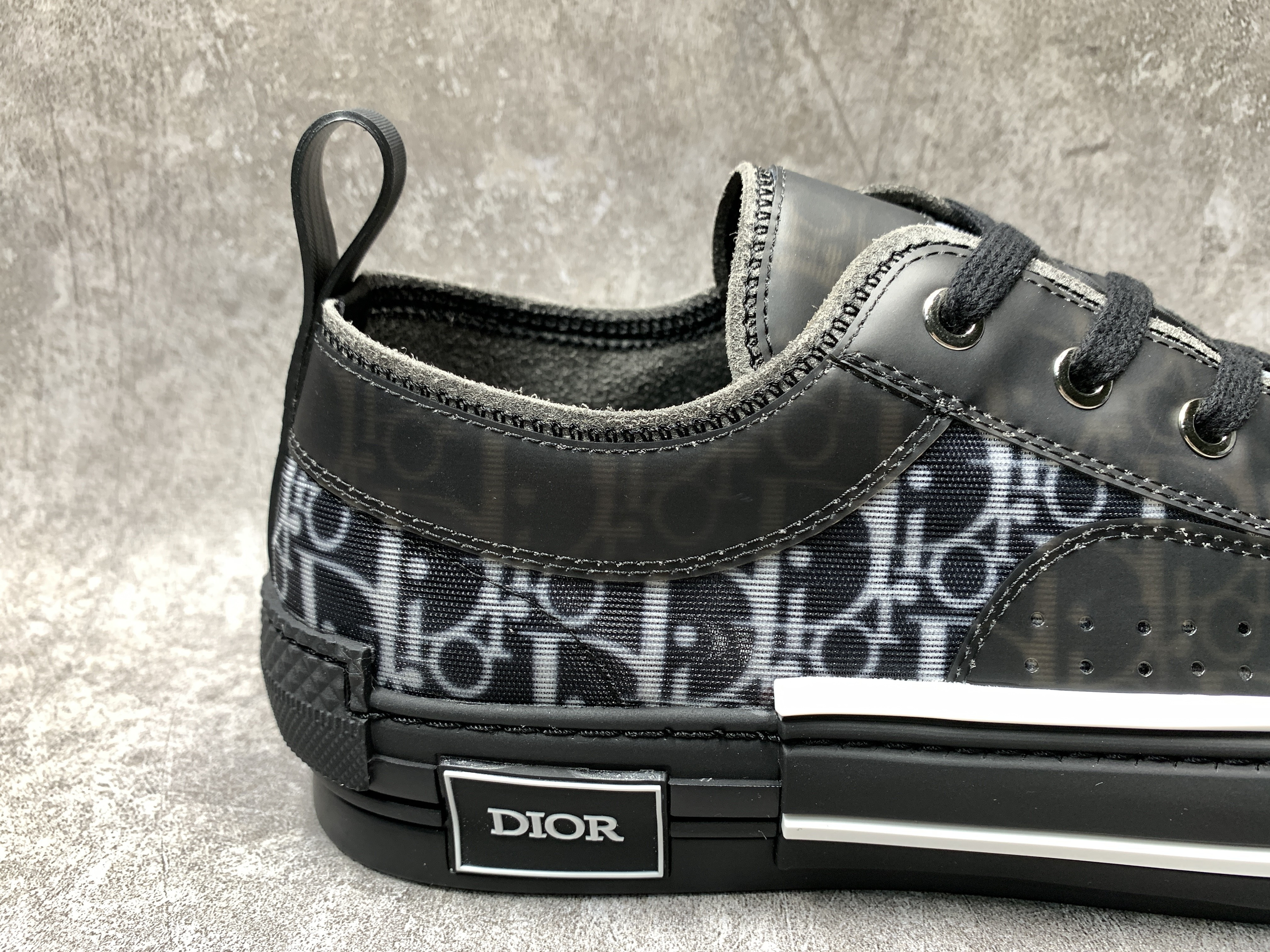 Dior B23 Low Top Canvas Oblique Black