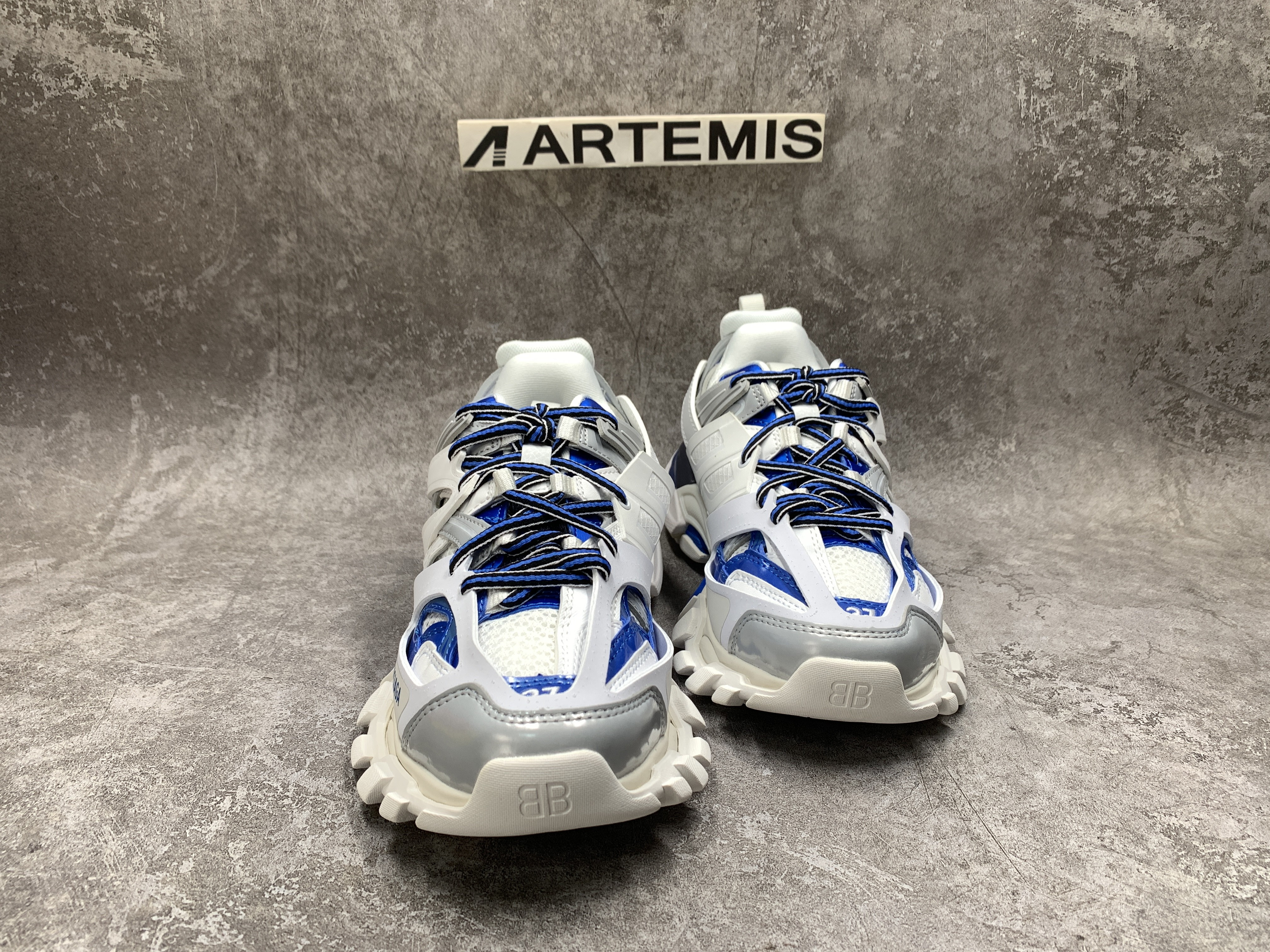 Balenciga Track White Blue