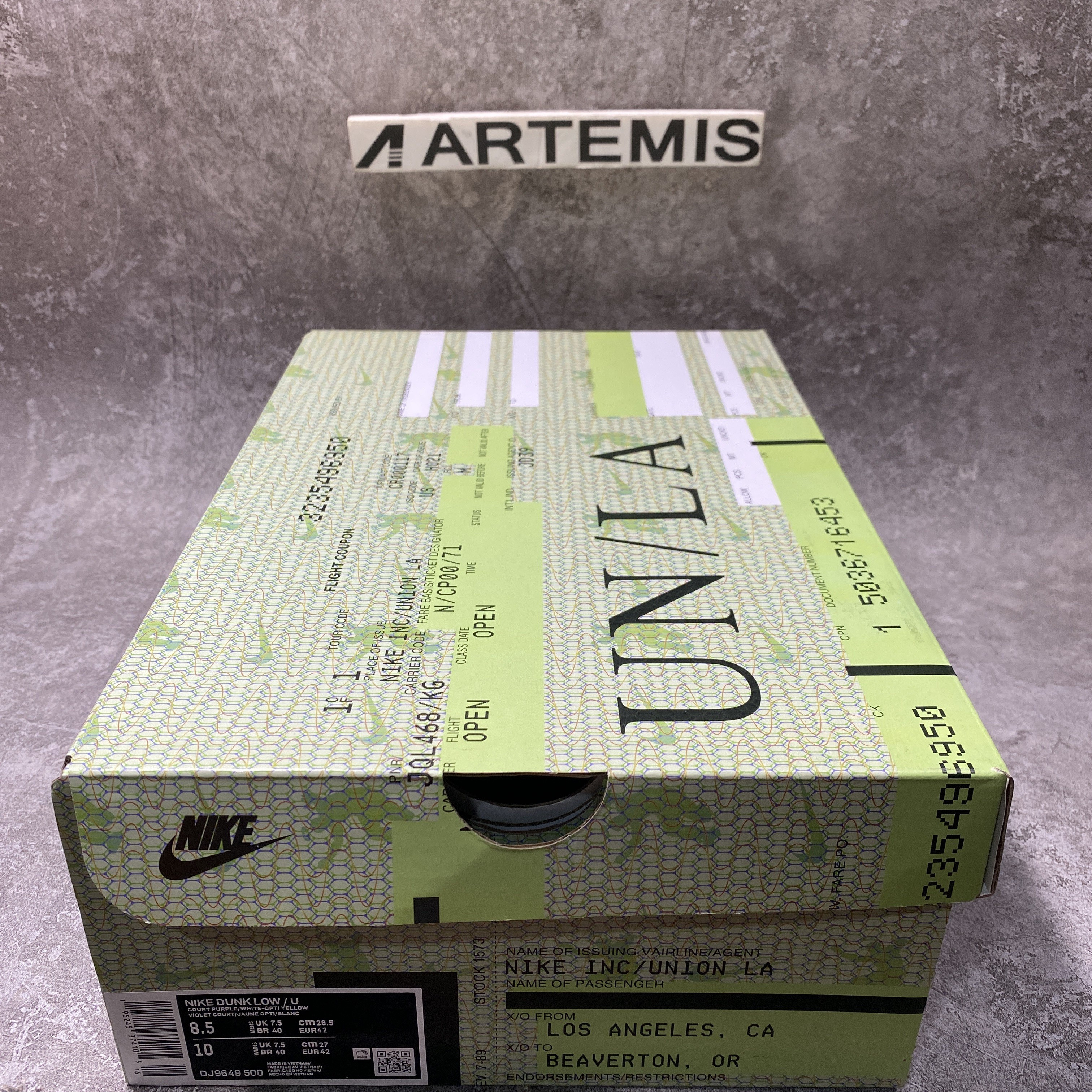 Nike Dunk Low x Union Purple White