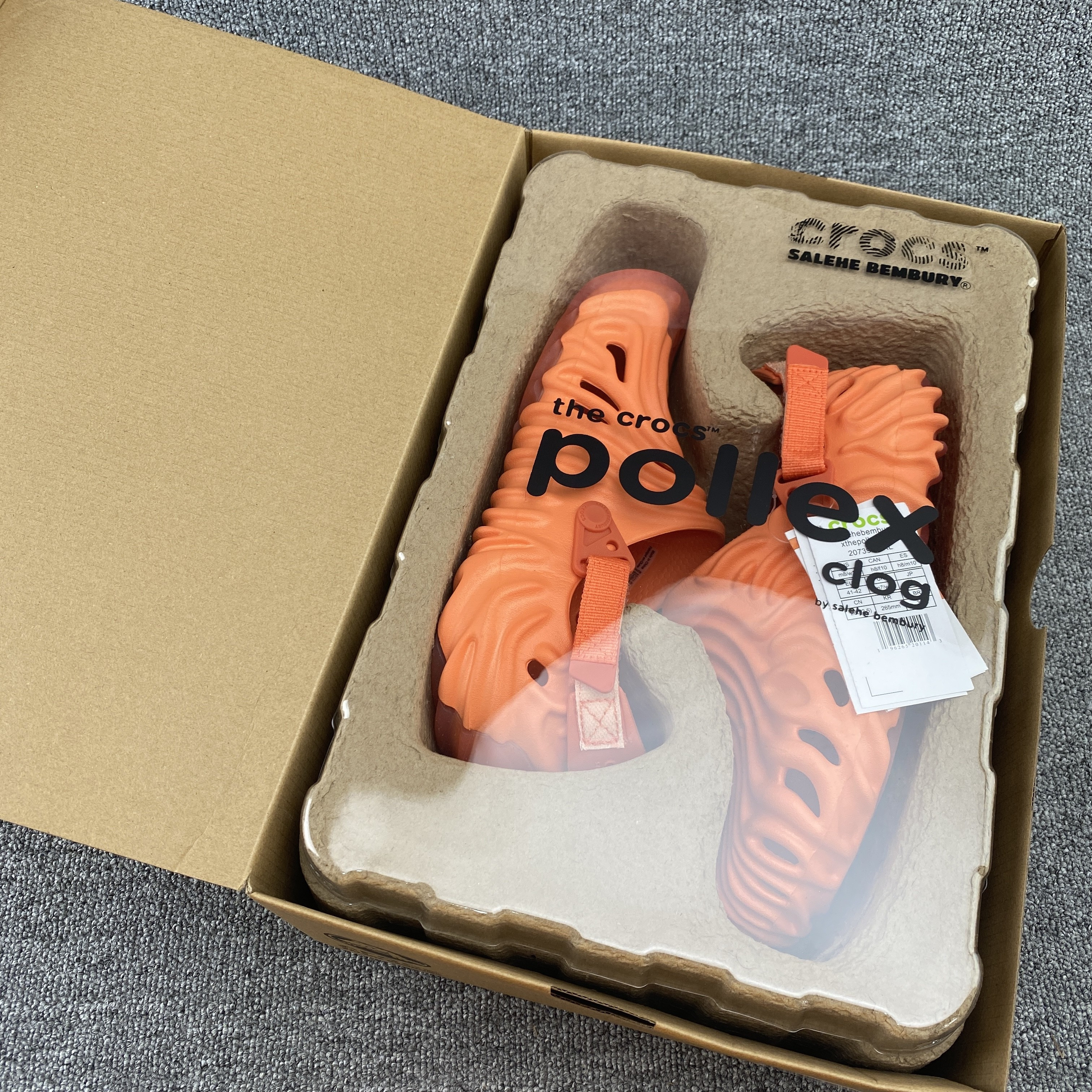 Crocs Pollex Clog by Salehe Bembury Orange