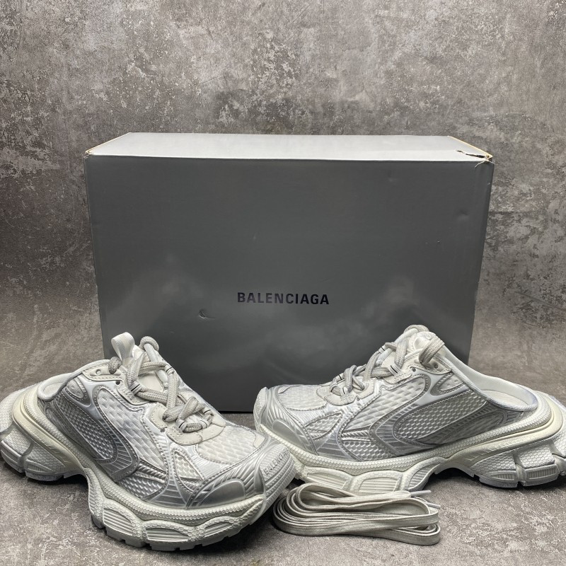 Balenciaga 3XL Mule Sneakers in Silver