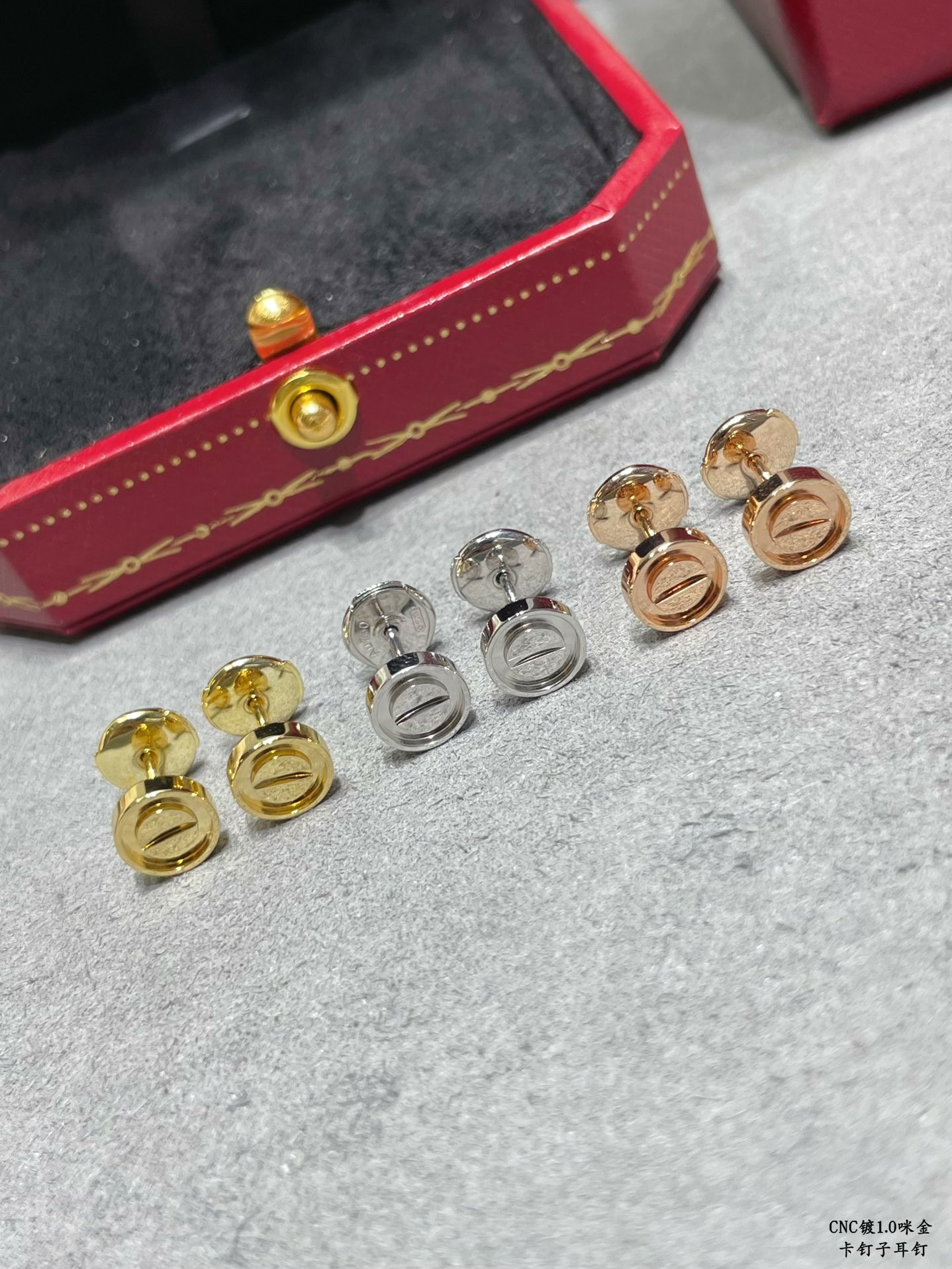 Cartier nail earrings