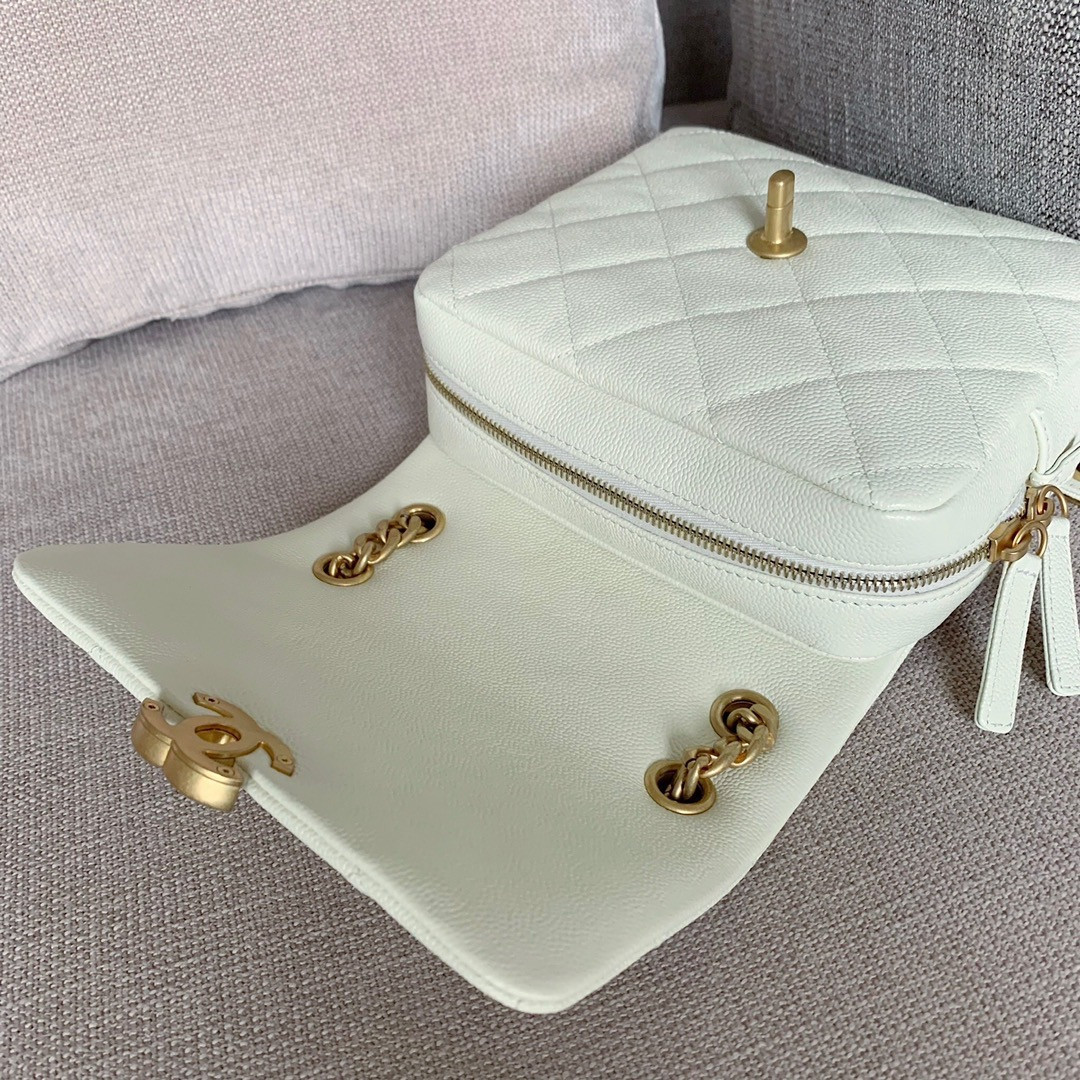 CHANEL ADO BACKPACK IN WHITE