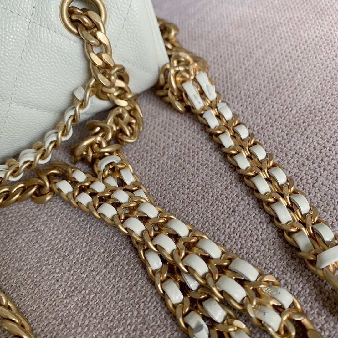 CHANEL ADO BACKPACK IN WHITE