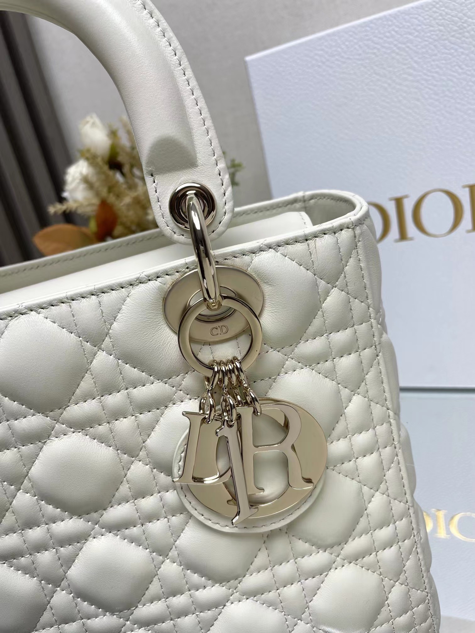 Medium Lady Dior Bag  24 x 20 x 12 cm