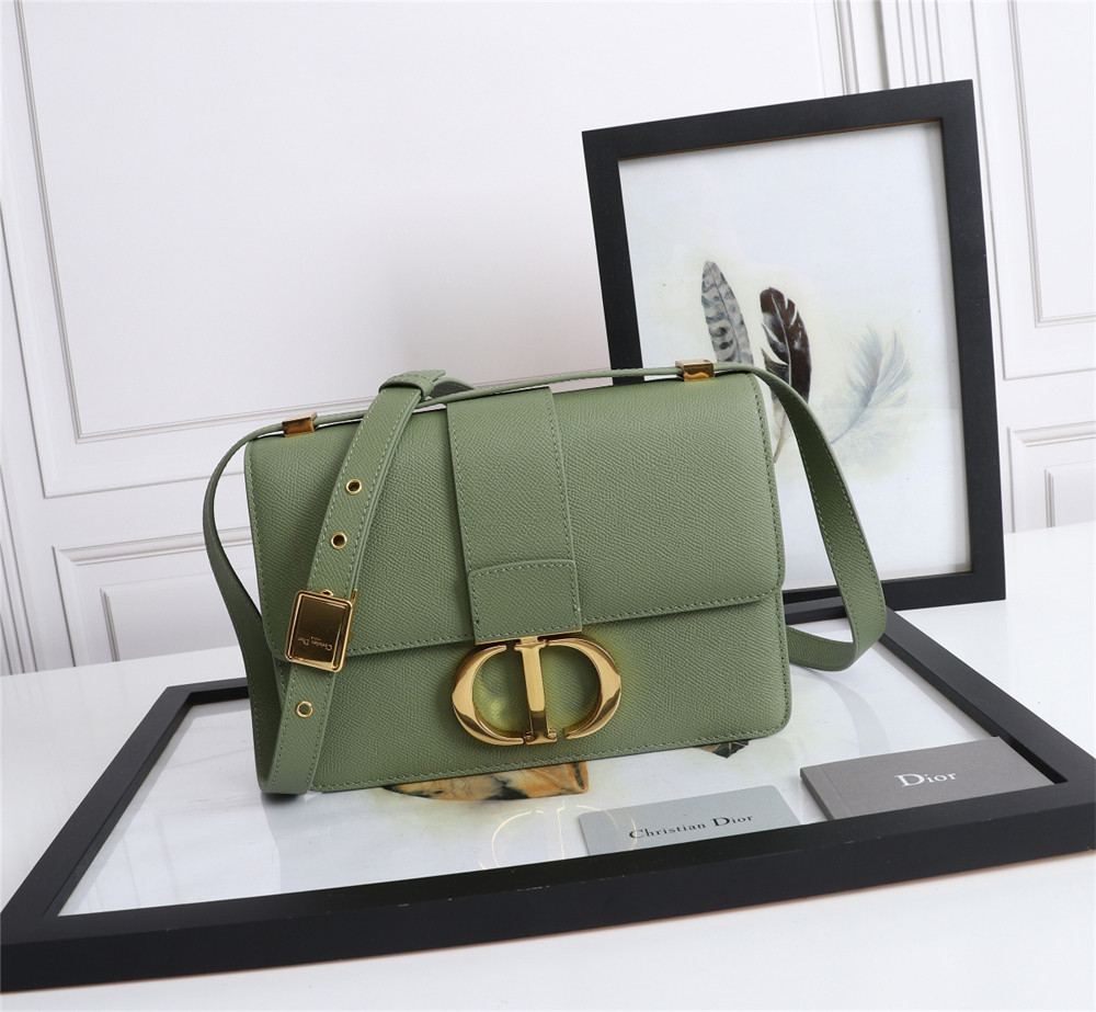 DIOR 30 MONTAIGNE CHAIN BAG Grained Green