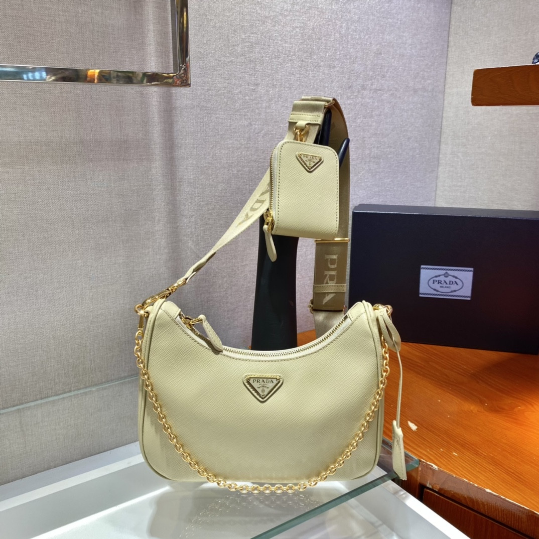 Prada Re-Edition 2005 Saffiano leather bag Yellow