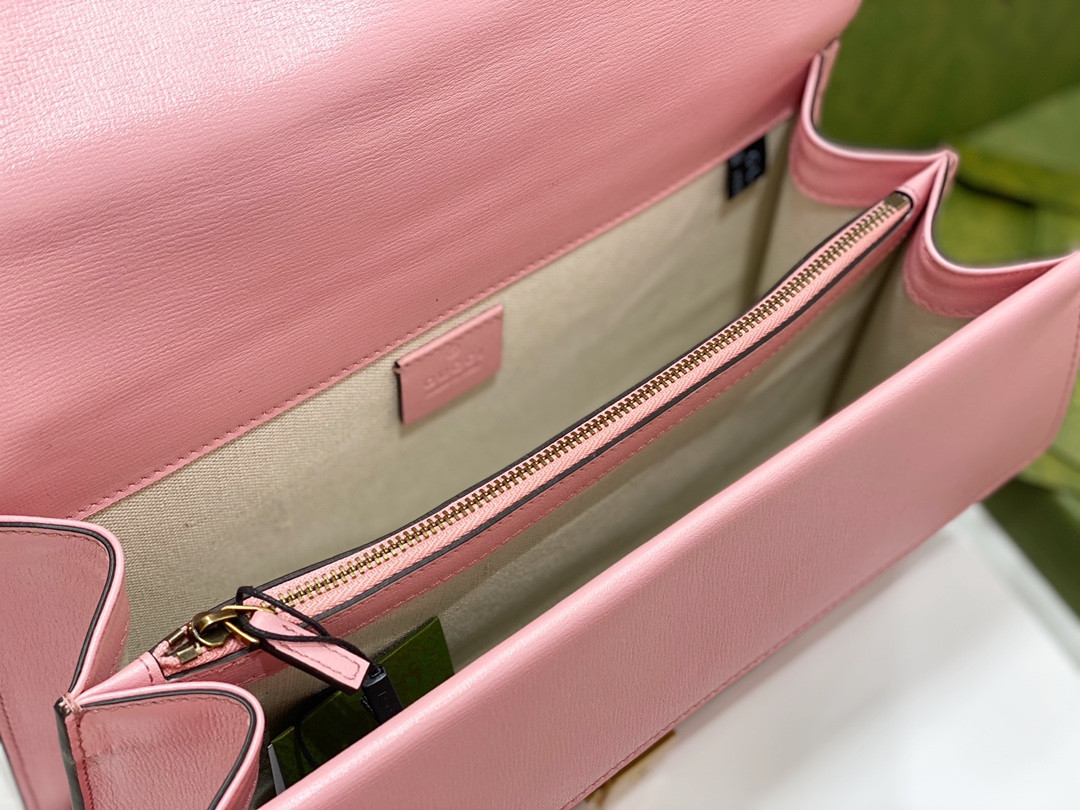 GUCCI DIONYSUS SMALL SHOULDER BAG PINK RED 11"Wx7"Hx3.5"D