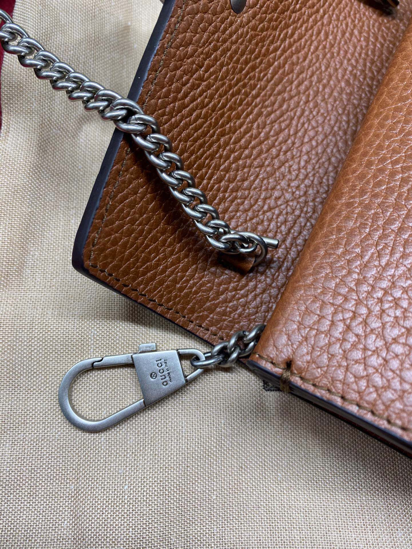 GUCCI DIONYSUS GG SUPREME SUPER MINI BAG 6.5"Wx3.9"Hx1.6"D