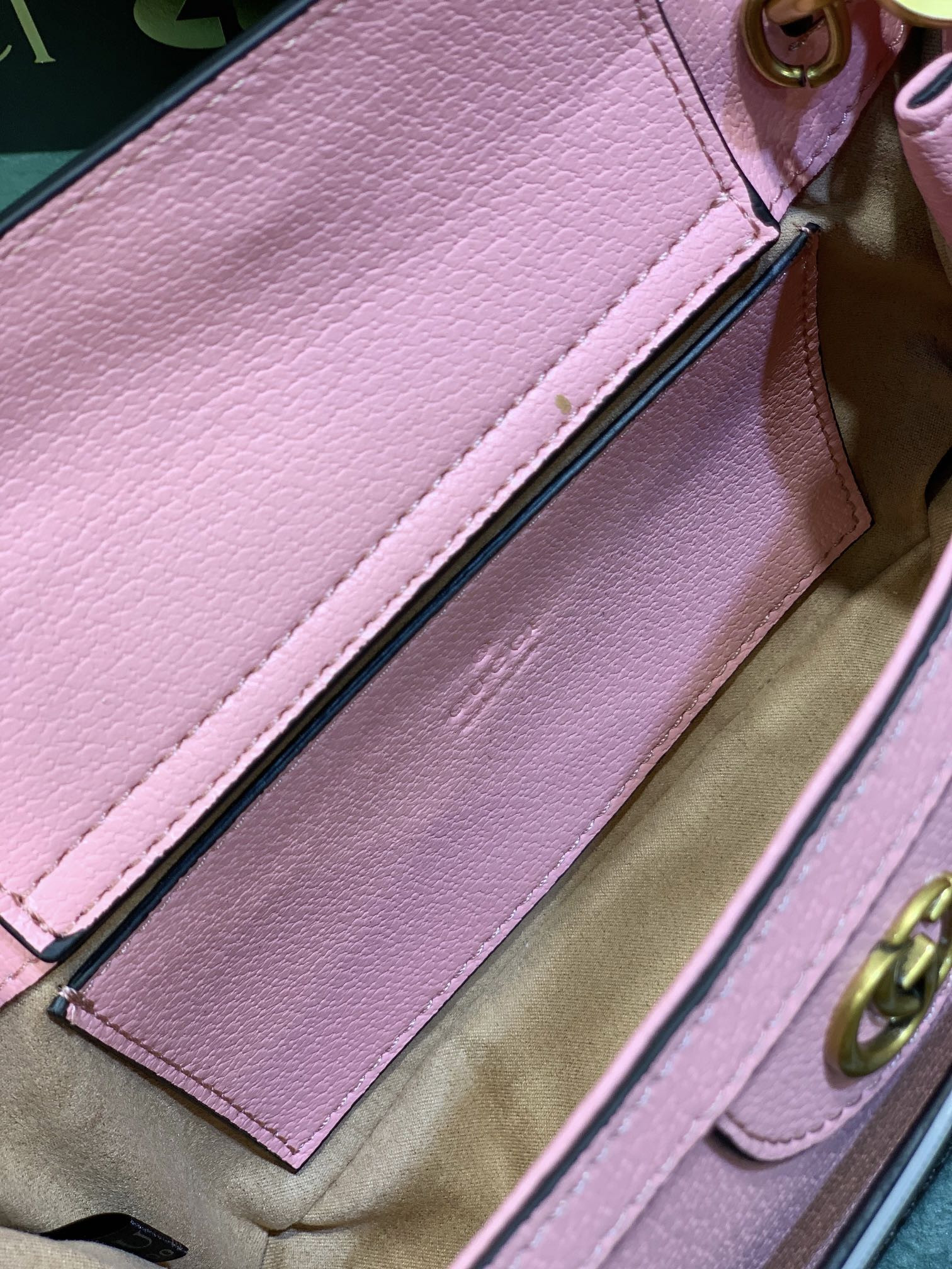 GUCCI DIANA SMALL SHOULDER BAG Pink 25W x 16H x 9D CM