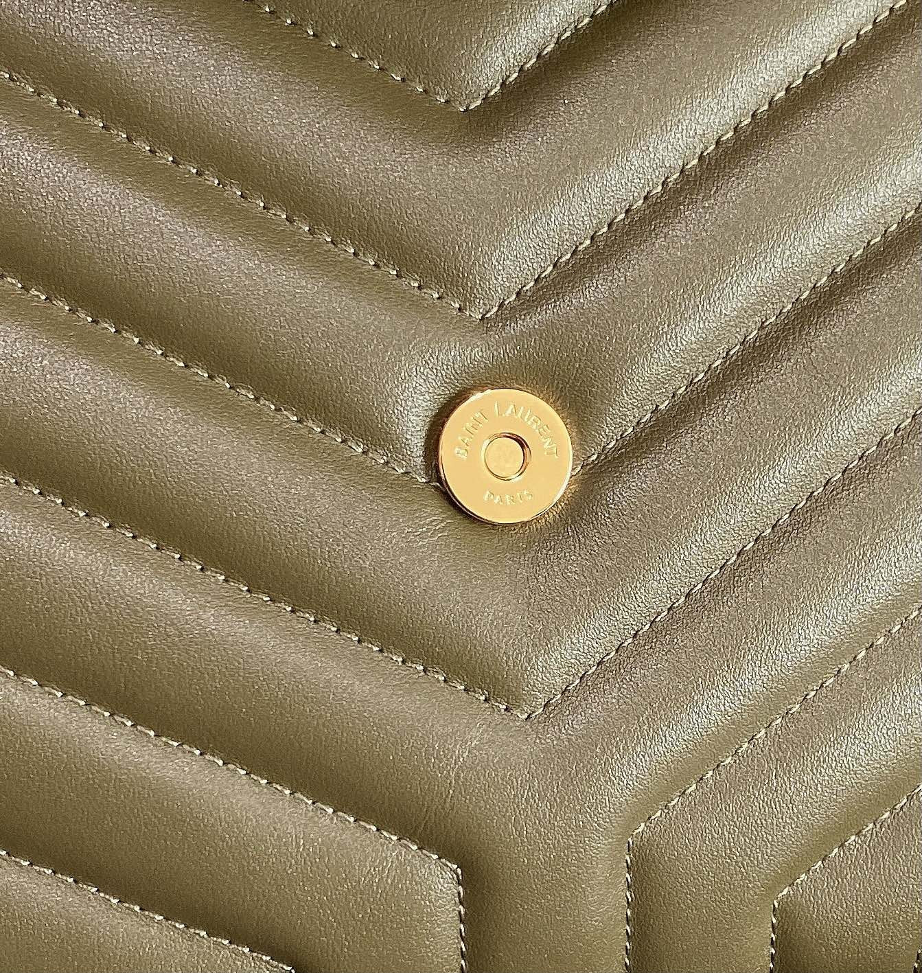 YSL LOULOU MEDIUM IN QUILTED LEATHER 12.5 X 8.6 X 3.5 INCHES