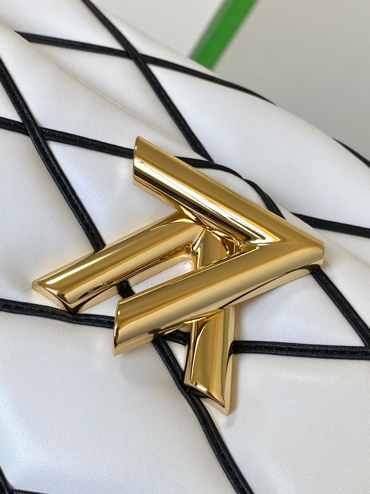 LOUIS VUITTON GO-14 GM WHITE 12.2 x 7.7 x 4.3 inches